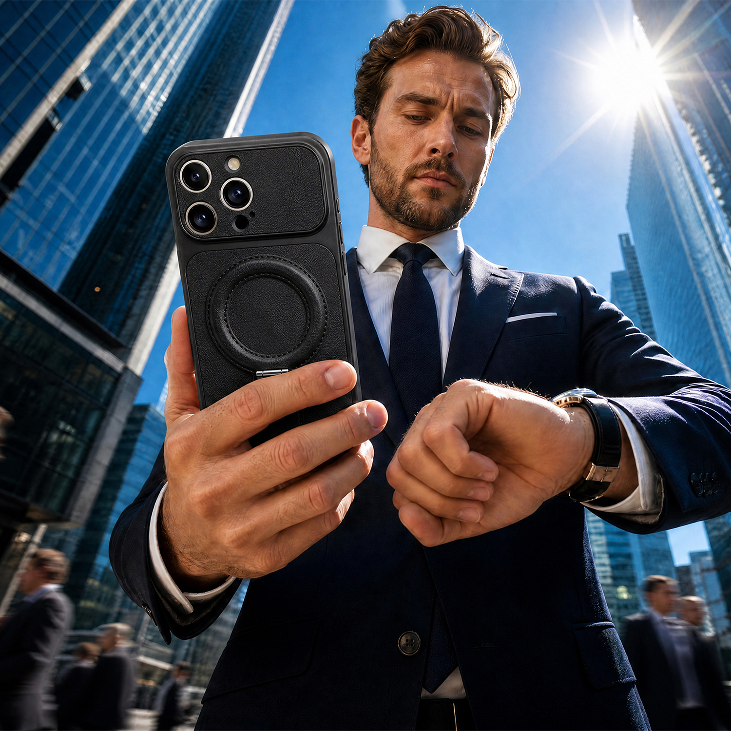 elegant case with magnet